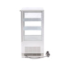 Vitrina refrigerata de banc, 58 Litri, cu iluminare, H 81 cm, alb
