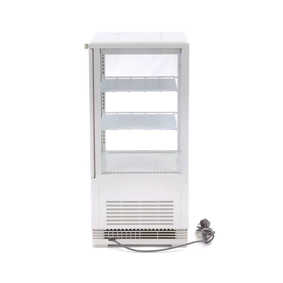 Vitrina refrigerata de banc, 58 Litri, cu iluminare, H 81 cm, alb