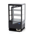 Vitrina refrigerata de banc, 58 Litri, cu iluminare, H 81 cm, negru