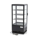 Vitrina refrigerata de banc, 78 Litri, cu iluminare, H 96 cm, negru Cu o capacitate de 78