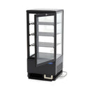 Vitrina refrigerata de banc, 78 Litri, cu iluminare, H 96 cm, negru Cu o capacitate de 78