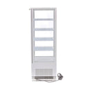 Vitrina refrigerata de banc, 98 Litri, cu iluminare, H 110 cm, alb