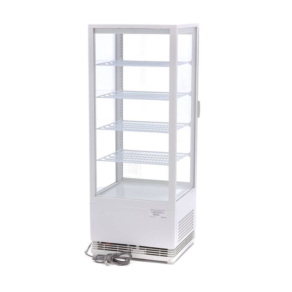 Vitrina refrigerata de banc, 98 Litri, cu iluminare, H 110 cm, alb