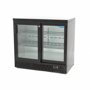 Vitrina refrigerata pentru bar, 214L, 2 usi glisante, H 85cm Pentru a prezenta bauturi si