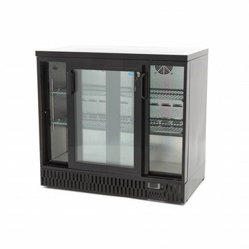 Vitrina refrigerata pentru bar, 214L, 2 usi glisante, H 85cm Pentru a prezenta bauturi si
