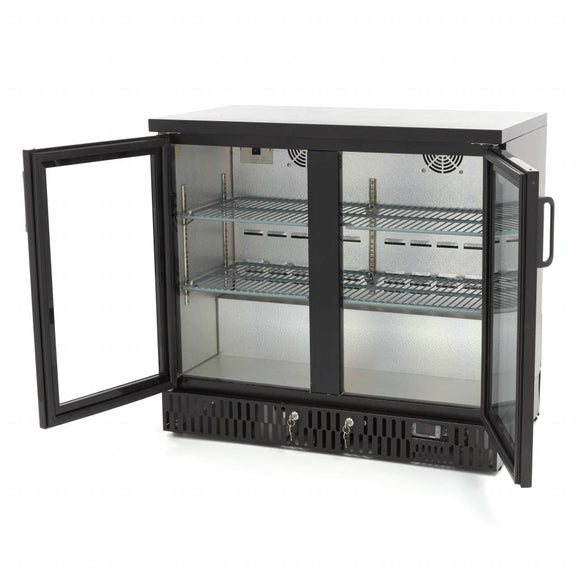 Vitrina refrigerata pentru bar, 214L, 2 usi rabatante, H 85cm Pentru a prezenta bauturi si