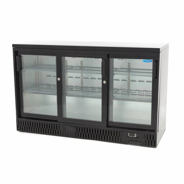Vitrina refrigerata pentru bar, 323L, 3 usi glisante, H 85cm Pentru a prezenta bauturi si