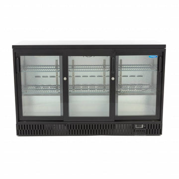 Vitrina refrigerata pentru bar, 323L, 3 usi glisante, H 85cm Pentru a prezenta bauturi si