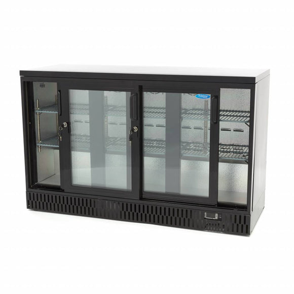Vitrina refrigerata pentru bar, 323L, 3 usi glisante, H 85cm Pentru a prezenta bauturi si
