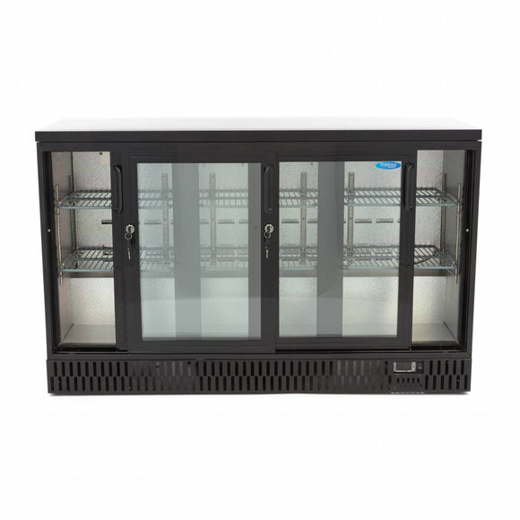 Vitrina refrigerata pentru bar, 323L, 3 usi glisante, H 85cm Pentru a prezenta bauturi si