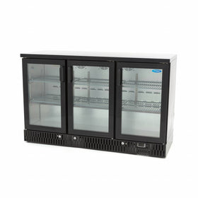 Vitrina refrigerata pentru bar, 323L, 3 usi rabatante, H 85cm Pentru a prezenta bauturi si
