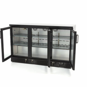 Vitrina refrigerata pentru bar, 323L, 3 usi rabatante, H 85cm Pentru a prezenta bauturi si