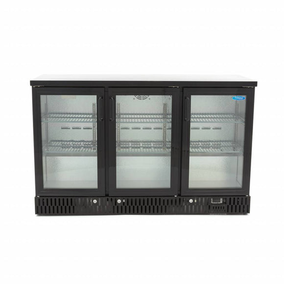 Vitrina refrigerata pentru bar, 323L, 3 usi rabatante, H 85cm Pentru a prezenta bauturi si