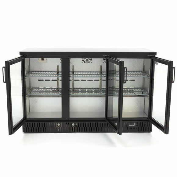 Vitrina refrigerata pentru bar, 323L, 3 usi rabatante, H 85cm Pentru a prezenta bauturi si