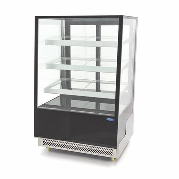 Vitrina refrigerata cofetarie 0C 12C, cu 3 polite sticla, refrigerare ventilata, latime 90 cm, 400 Litri