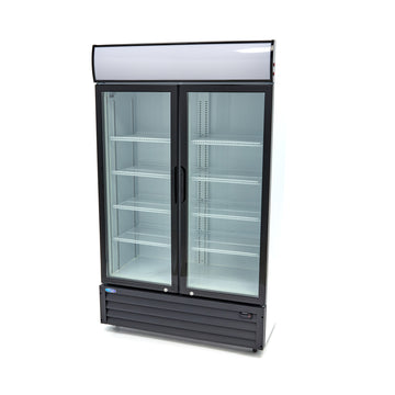 Vitrina refrigerata pentru expunere, 700L, H 190cm, cu caseta luminoasa