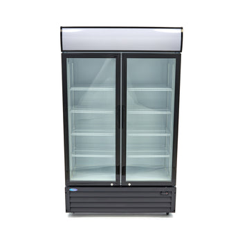 Vitrina refrigerata pentru expunere, 700L, H 190cm, cu caseta luminoasa