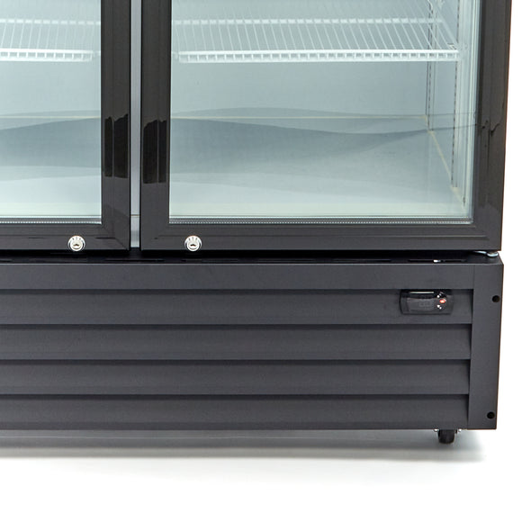 Vitrina refrigerata pentru expunere, 700L, H 190cm, cu caseta luminoasa