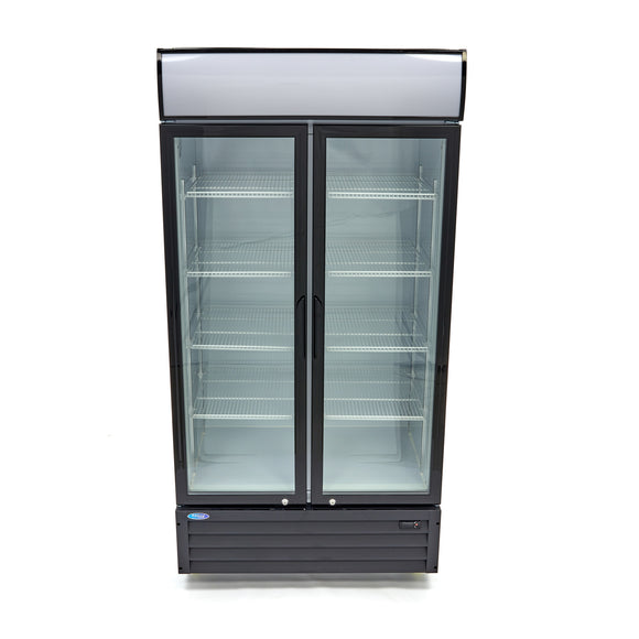 Vitrina refrigerata pentru expunere, 800L, H202,3cm, cu caseta luminoasa Daca aveti suficient spatiu in