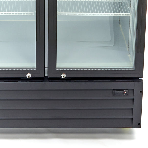 Vitrina refrigerata pentru expunere, 800L, H202,3cm, cu caseta luminoasa Daca aveti suficient spatiu in