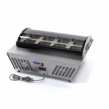 Vitrina refrigerata pentru ingrediente, 0C 10C, cu 8 cuve GN 16