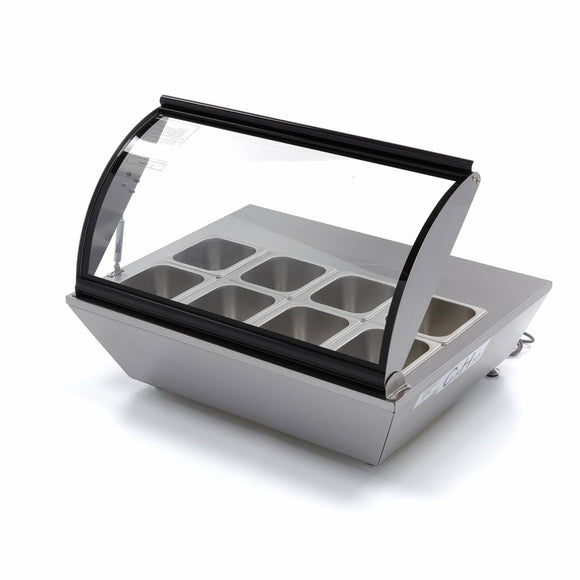 Vitrina refrigerata pentru ingrediente, 0C 10C, cu 8 cuve GN 16