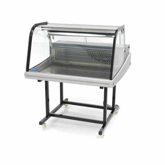 Vitrina refrigerata orizontala 2C 12C, cu cadru metalic, racire statica, 175 Litri 92 cm latime