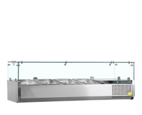 VK38-120-SS304, 40 l, 2 la 10, Static, 112 W, Gama VK de vitrine frigorifice