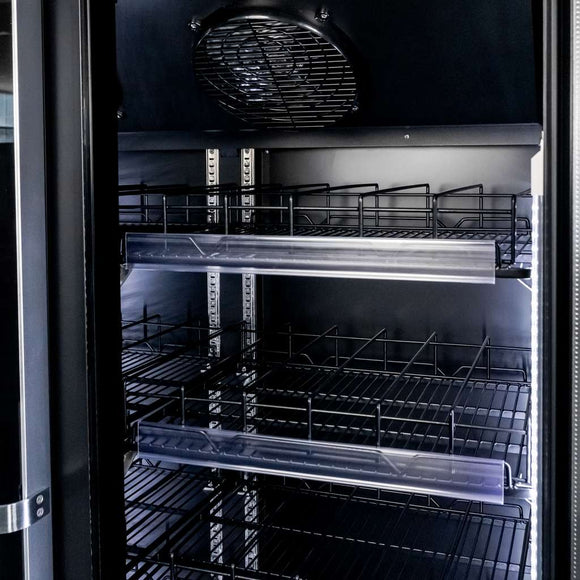 Vitrina frigorifica 2 usi 800L DIEGO R112 Prestige black iluminare LED