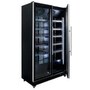 Vitrina frigorifica 2 usi 800L DIEGO R112 Prestige black iluminare LED