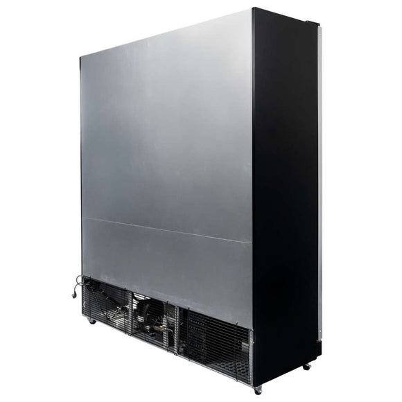 Vitrina frigorifica 3 usi 1200L DIEGO R168 Prestige black iluminare LED