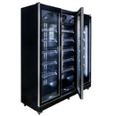 Vitrina frigorifica 3 usi 1200L DIEGO R168 Prestige black iluminare LED