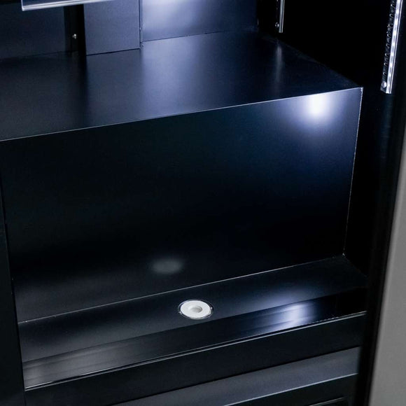 Vitrina frigorifica 1-usa 600L DIEGO R62 Prestige black iluminare LED