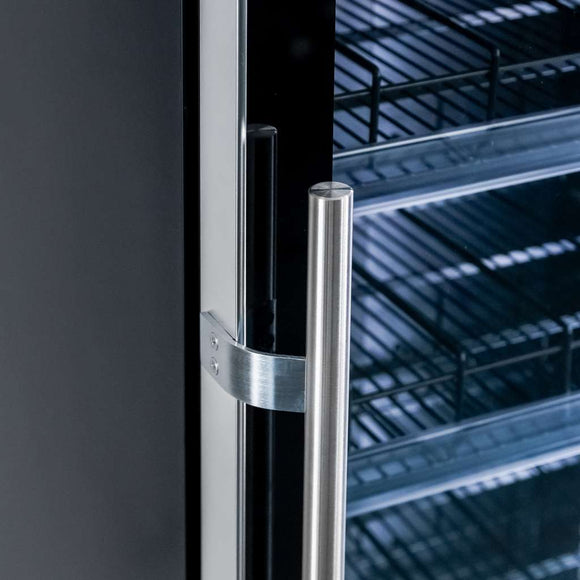 Vitrina frigorifica 1-usa 600L DIEGO R62 Prestige black iluminare LED