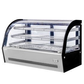 Vitrina calda de banc 160 Litri latime 120 cm, Inox