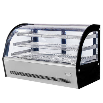 Vitrina calda de banc 160 Litri latime 120 cm, Inox