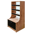 Vitrina magazin pentru prajituri si bomboane H-162 cm L-80 cm G-60 cm stejar kraft-4