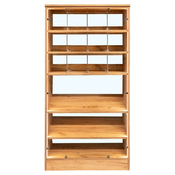 Vitrina comerciala pentru prajituri si bomboane Dab Kraft H-180 cm L-80 cm G-50 cm - 0