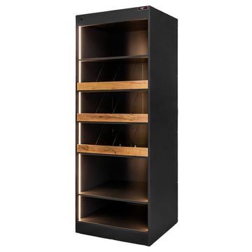 Vitrina magazin pentru prajituri si bomboane H-205 cm L-80 cm G-58 cm bazalt