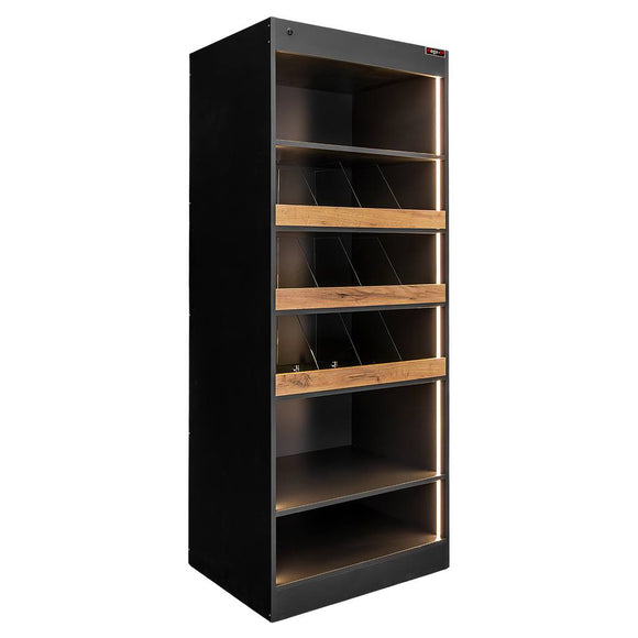 Vitrina magazin pentru prajituri si bomboane H-205 cm L-80 cm G-58 cm bazalt