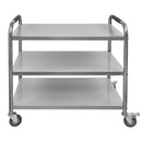 Carucior gastronomic de servire 90x50x90 cm STANDARD 3 polite Inox-2