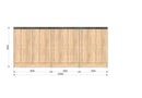 Set mobilier pentru spatiu bucatarie 200x60xH86 cm, stejar sonoma, imagine 2