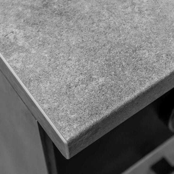 Dulap pentru espressor cu rafturi H-100/200 cm L-90 cm G-75 cm blat beton galaxy gri