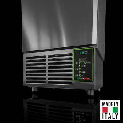 Abatitor racitor rapid 5 tavi GN 1/1 Tecnodom Aladino digital, 20 kg racire, 12 kg congelare - Made in Italy