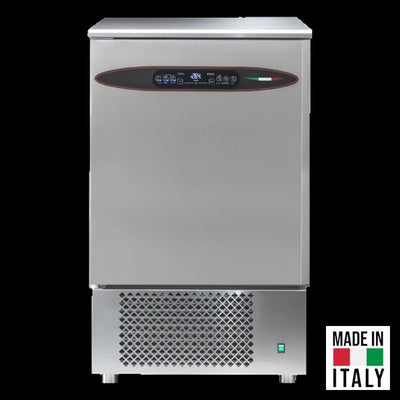 Abatitor racitor rapid inox 10 tavi GN 1/1 PLUS Tecnodom Attila cu comanda digitala, 35 kg racire, 20 kg congelare - Made in Italy