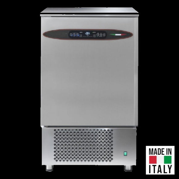 Abatitor racitor rapid inox 10 tavi GN 1/1 PLUS Tecnodom Attila cu comanda touch screen, 35 kg racire, 20 kg congelare - Made in Italy