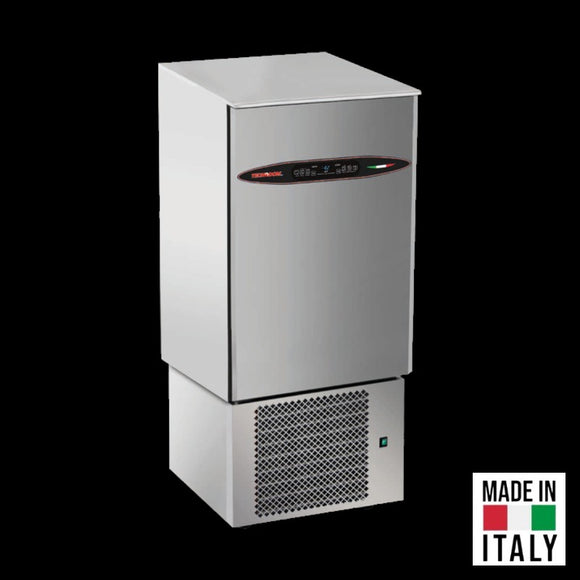 Abatitor racitor rapid inox 10 tavi GN 1/1 Tecnodom Attila cu comanda touch screen, 25 kg racire, 22 kg congelare - Made in Italy