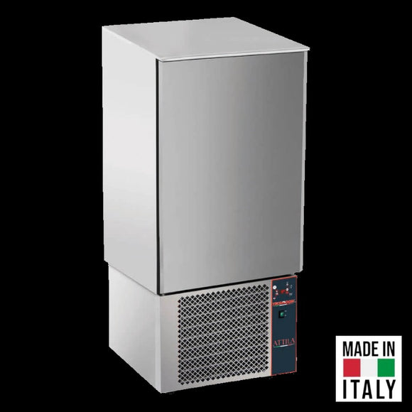 Abatitor racitor rapid inox 15 tavi GN 1/1 Tecnodom Attila cu comanda digitala, 45 kg racire, 25 kg congelare - Made in Italy