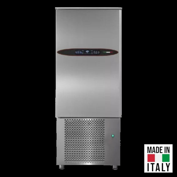 Abatitor racitor rapid inox 20 tavi GN 1/1 Tecnodom Attila cu comanda touch screen, 60 kg racire, 35 kg congelare - Made in Italy
