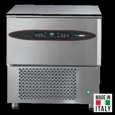 Abatitor racitor rapid inox 3 tavi GN 1/1 Tecnodom Attila cu comanda touch screen, 12 kg racire, 9 kg congelare - Made in Italy